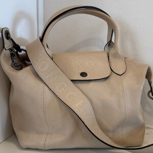 Longchamp leather Le Pilage Cuir Medium bag